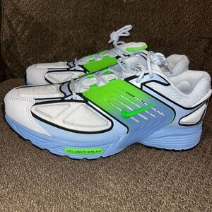 Nike Mens Sneakers - White, Blue, and Green